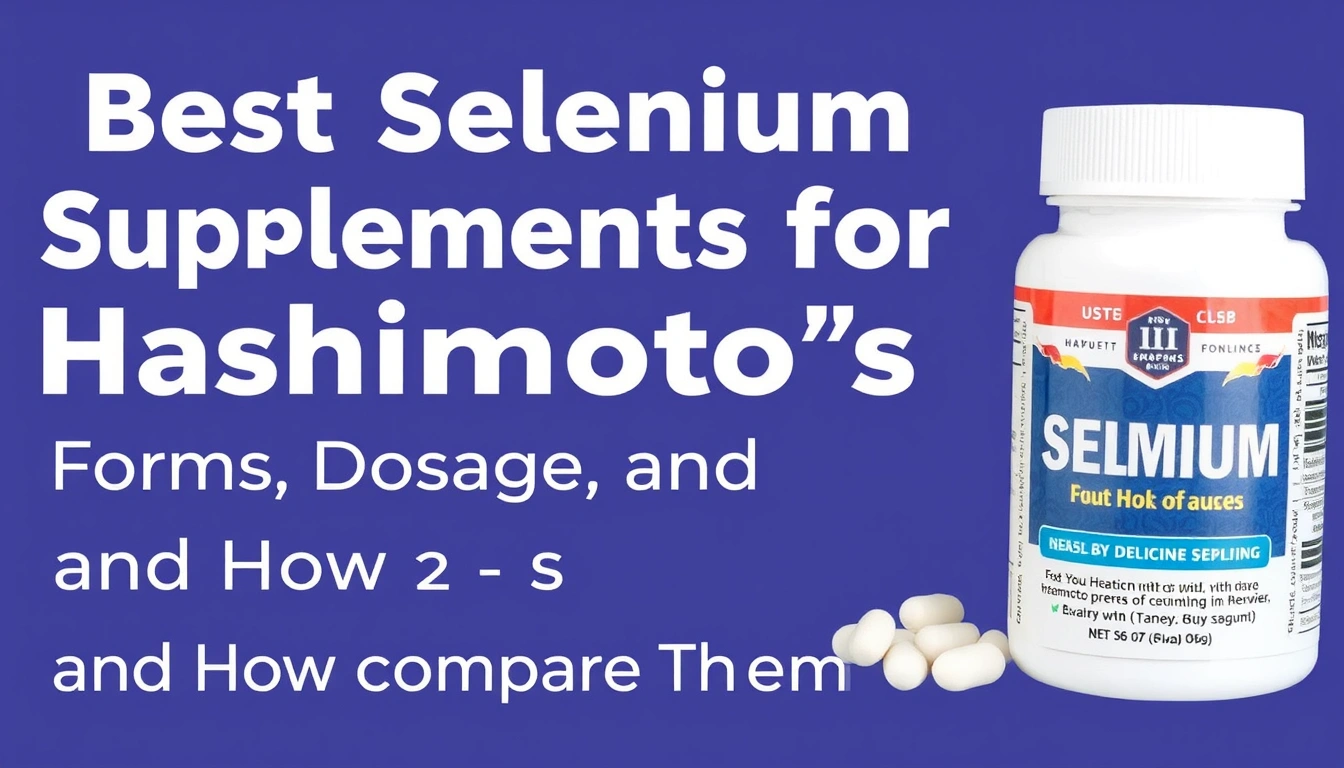Best Selenium Supplements for Hashimoto's: Forms, Dosage, and How to Compare Them Best Selenium Supplements for Hashimoto's: Forms, Dosage, and How to Compare Them