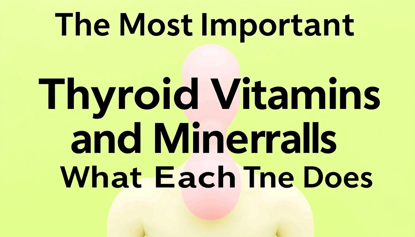 The Most Important Thyroid Vitamins and Minerals: What Each One Does The Most Important Thyroid Vitamins and Minerals: What Each One Does